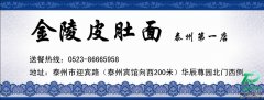 泰州金陵皮肚面宣傳單