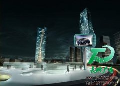 公交車站廣場(chǎng)上無(wú)處不在的戶外廣告