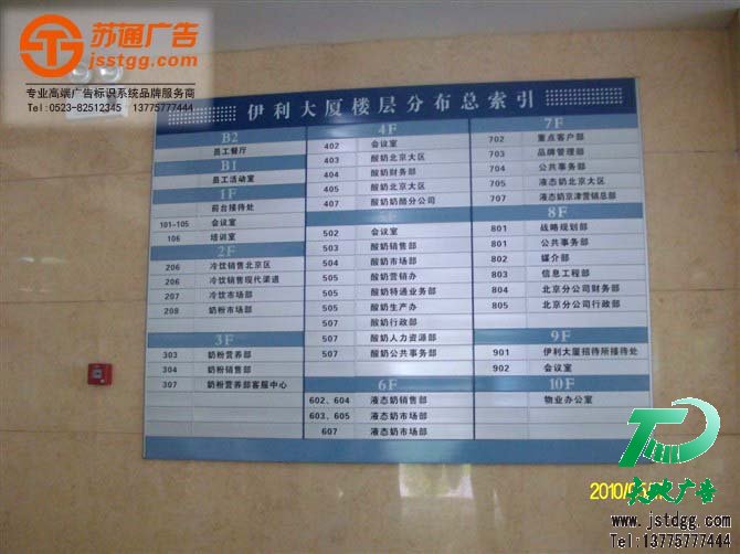 樓層索引標識牌